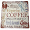 LB H&F Blechschild Kaffee Cappuccino Espresso 30x30 cm - Metallschild Küche Vintage Schild Küchendeko