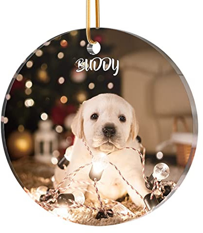 Personalisierte Weihnachtskugeln mit Foto Christbaumkugel - Personalisierte Geschenke Männer Frauen Kinder Name, Acrylglas