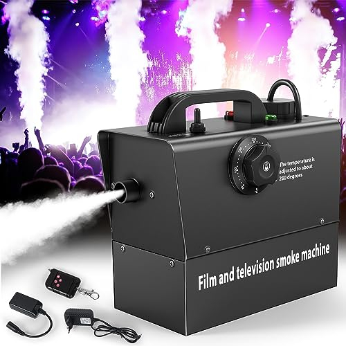 Máquina de Humo Portátil de 400 W, Batería Incorporada, 21000 mAh, Corriente Visible, Adecuada para Teatro, Grabación de Películas y Televisión, Halloween, Navidad, Fiestas, Reuniones Familiares