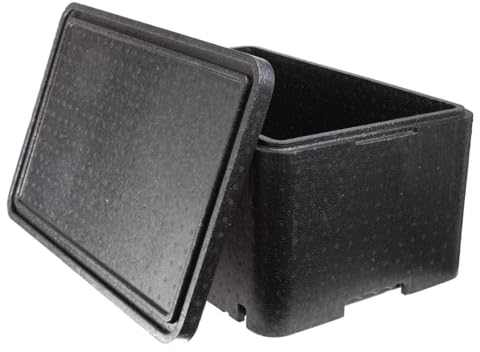 Allpax Thermobox 46 Liter - GN 1/1 mit Deckel - 60 x 40 x 29,6 cm - mit Griffmulden - Isolierbox, Kühlbox, Warmhaltebox