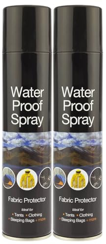 ZOPPER 2 x 300ml Water Proof Spray Fabric Protector & Water Repellent for Tents, Clothing, Boots, Jackets, Umbrellas, Gear – Rain & Stain Protection, Fast Drying, Easy Application