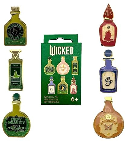 Loungefly - Universal: Wicked - Potions Blind Box Enamel Pins - 1 of 6 to collect - Cute Collectable Novelty Brooch - for Backpacks & Bags - Gift Idea - Official Merchandise