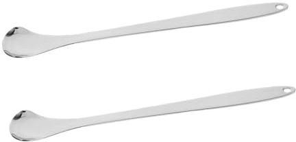 BATHVEVE 2 Pezzi Raschietto Per Lingua Raschietto Per La Lingua Raschietto Per L'igiene Orale Strumento Per Raschiare La Lingua Raschietto Per Adulti Acciaio Inossidabile Silver