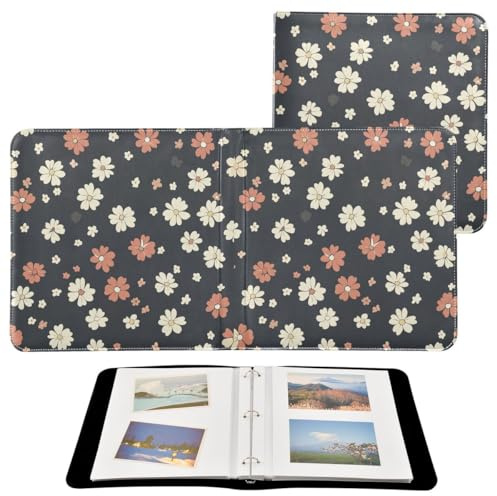 JUMBEAR Álbum de fotos grande autoadhesivo con 20 páginas, álbum de recortes para boda, familia, bebé, vacaciones, hermosos pétalos de flores pequeñas