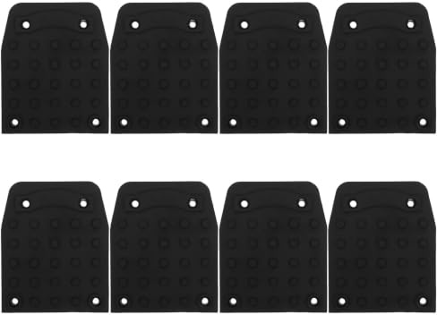 Zerodeko 8 almohadillas antideslizantes para zancos de paneles de yeso, alfombrillas antideslizantes de goma con tornillos, accesorios de construcción para pintura, enlucido y cableado eléctrico.