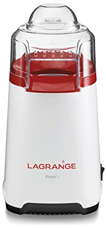LAGRANGE 259003 Popp'y Appareil à Popcorn Blanc/Rouge 1200 W