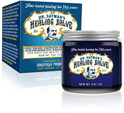 Dr. Sayman's Healing Salve – The Original Skin Care Ointment and Protectant/Great for Itchy, Dry and Sensitive Skin/Treats Cracked Feet, Rough Heels and Chapped Lips (4oz.)
