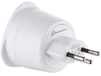 Electraline 70052 reseadapter Frankrike/Europa, vit