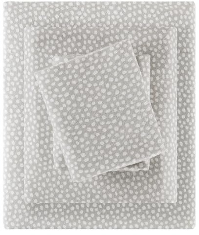 Sleep Philosophy True North - Set di biancheria da letto in flanella calda al 100% in cotone 100% – Stampa con animali e stelle, set di biancheria da letto ultra morbido per il freddo, set di