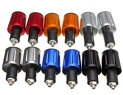 JenNiFer 7/8 Pouce 22 Mm Poignées Universelles De Guidon De Moto Prise Poids Poids De La Poignée Anti-Vibrations - Bleu