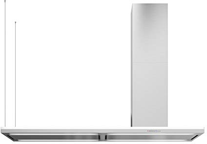 Futuro Futuro Island-Mount Range Hood 69 940-CFM | Streamline Right-Handed | Stainless Steel Vent Hood | Modern Italian Exhaust Hood | LED, Ultra-Quiet w/Blower