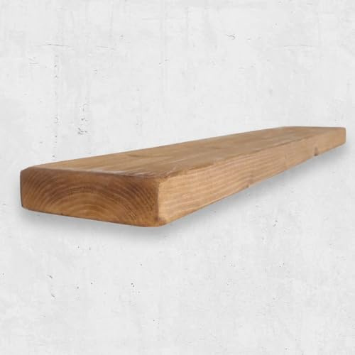 Chill House Mensola Galleggiante Rustica 15cm x 4.4cm, Rovere Scuro, 140cm
