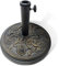 KEPLIN 12kg Cast Iron Effect Parasol Base with Floral Pattern – Heavy Duty Metal Garden Patio Furniture Stand for Umbrella, Canopy, Gazebo, Awning etc. – Diameter 45mm (12, Bronze)