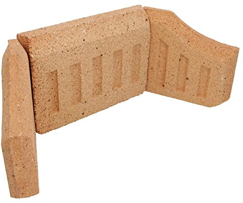 AB Tools Fire Brick Back & 2 x Sides 16 Grate Coal Log Saver Wood Burner Fire Place BBQ