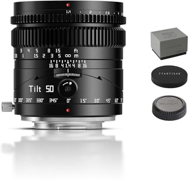 TTARTISAN Tilt 50mm f1.4 Lens Full Frame Manual Focus Portrait Lenses Large Aperture Mirrorless Camera for X Mount X-A3 X-A5 X-A7 X-H1 X-T100 X-T20 X-T200 X-T3 X-T30 X-T4 X-T5 X-Pro3 X-E3 X-E4 X-S10