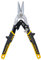 TOUGH MASTER Aviation Snips 10 250mm Cr-V Steel Cutting Shears Perfect for Cutting Aluminum and Metal Sheets Heavy Duty Aviation Tin Snips with Non-Slip Wear-Resistant TPR Handle