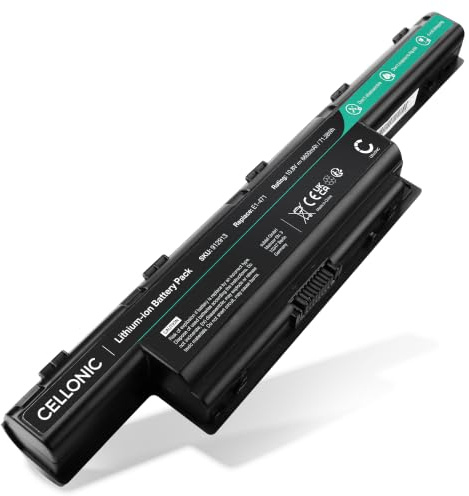 CELLONIC Batterie Compatible avec Acer Aspire 7750G, 5750G, E1-731, 7741G, 5742G, 5742, AS10D31, AS10D51 6600mAh 10.8V