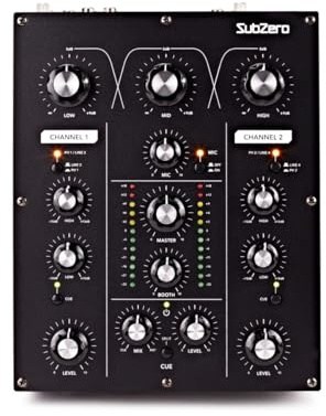 SubZero 2 Channel Rotary DJ Mixer
