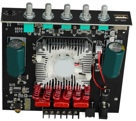 YWBL-WH Digital Power AMP Board 2.1 -channel Subwoofer Module for TDA7498E CHIP ZK HT21, Clear Sound Quality for Home Sound System Upgrades