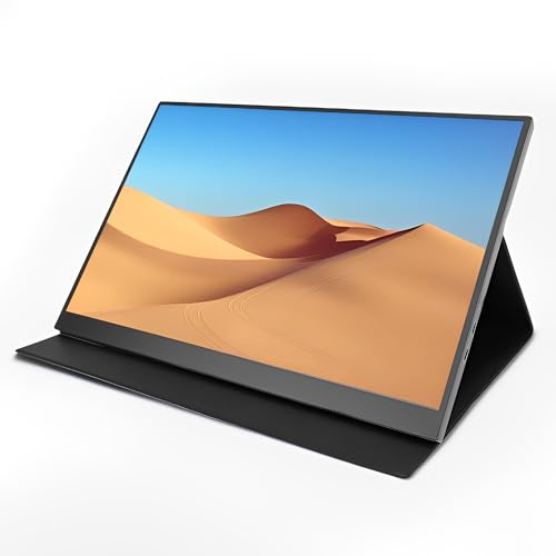 LICAEVEY 16-tums Bärbar Bildskärm med 4K UHD 120Hz-Skärm, 100% SRGB | USB-C & MINI HDMI-anslutning | Dubbla Högtalare | Extern Skärm för Bärbar Dator, PC, Telefon