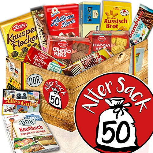 Keks Schachtel/DDR Geschenk/Alter Sack 50 / Geschenkidee Herr 50