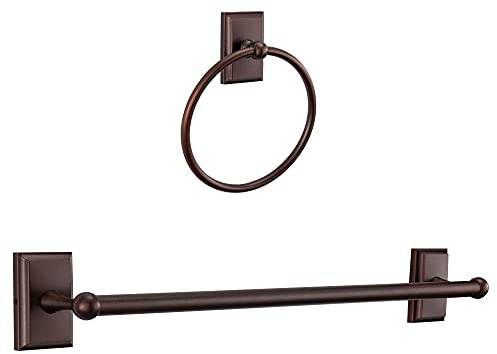 RecPro RV Towel Rack Oil Rubbed Bronze and Small Hand Towel Holder | Towel Holder | Towel Bar Rail