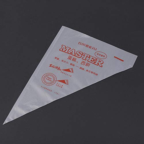 Sacchetti per tubazioni per torta, sacchetti per tubazioni per glassa per torta usa e getta 100 pezzi di forniture per decorazione di torte da cucina per torte da forno casalinghe(M)