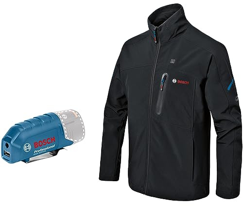Bosch Professional chaqueta calefactable GHJ 12+18V XA (incl. adaptador de carga con USB GAA 12V-21, sin batería) - Talla L