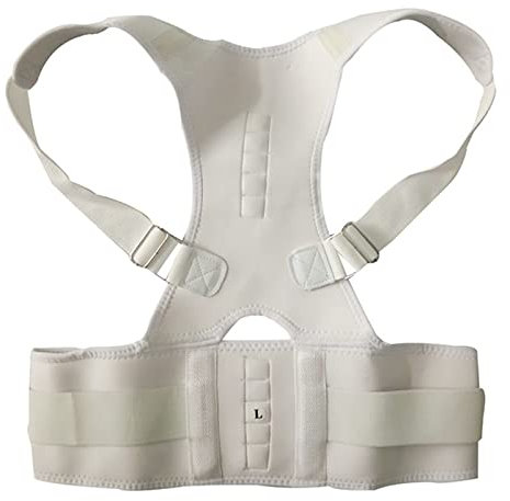 SMINNG Posture Corrector for Men Women, Back Brace with Replaceable Support Plate, Breathable and Adjustable Back Support Providing Pain Relief from Back, NeckShoulder A,L