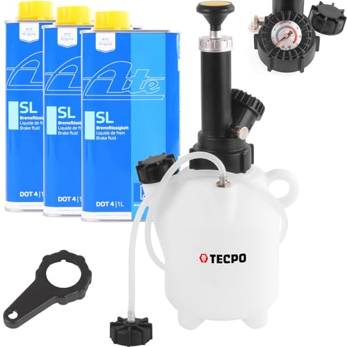 Bremsenentlüftungsgerät Bremsenentlüfter + SL DOT-4 Bremsflüssigkeit, 3L