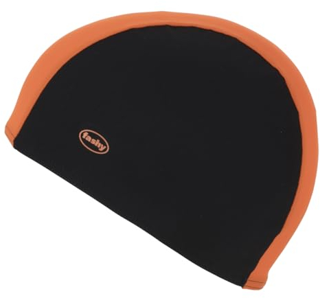 Fashy Unisex – Erwachsene Stoffhaube, Schwarz-orange, Einheitsgröße EU