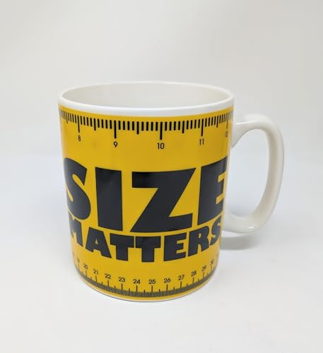 JRose Collections Size Matters JR5095 - Taza gigante de cerámica extragrande para café y té, taza jumbo para la solución definitiva de cafeína