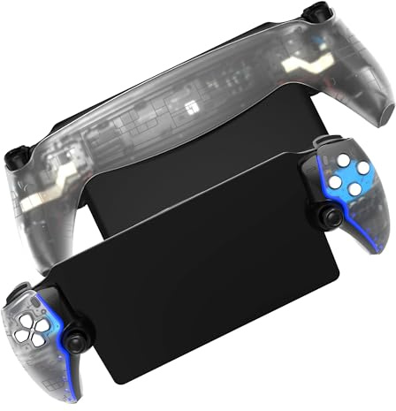 Replacement Shell Plate for P5 Portal DOBEWINGDELOU Front Cover & Back Plates Custom Full Housing Case Cover DIY Handheld Console Faceplate ABS Transparent