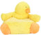 Enforose Dicker, bequemer Stuhl und Couch, PP-Baumwolle, waschbar, niedlicher Cartoon-Enten-Bodensitzstuhl mit Rückenlehne für Schlafzimmer, Balkon, Büro, Gelb