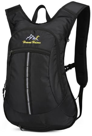 PORRASSO Sac à Dos Randonnée Imperméable Sac à Dos 18L Léger Sac à Dos Hiking Backpack pour Femme Homme Camping Trekking Cyclisme Escalade Sport Noir