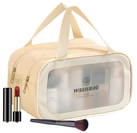 Zunishaone Bolsas de cosméticos para Mujeres, Bolsas de Aseo para Viajar - Organizador de Maquillaje de Almacenamiento de Viaje separada húmeda en seco | SHAMPOOU PACHE COSMÉTICO con Asas para