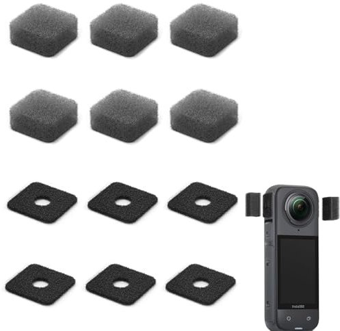 6 Set Mikrofon Windschutz,Windschutz Mikrofon,Insta 360 X4 Zubehör,Mic Wind Muff Compatible With Insta360 X4 Camera,Outdoor Wind Noise Reduction Cover For Insta360 X3 Camera