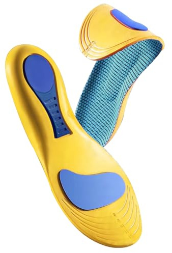 KEQAR 1 PCS Plantillas Ortopédicas, Inserciones para Fascitis Plantar y Espolón Calcáneo, Hombres y Mujeres, Soporte de Arco, Alivio del Dolor de Pies (Talla 41-42)