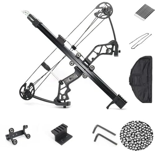 40-70lbs Adjustable Ball Bearing Compound Bow - Right Handed Steel Ball Shooting Hunting Bow Set for Adult Archers