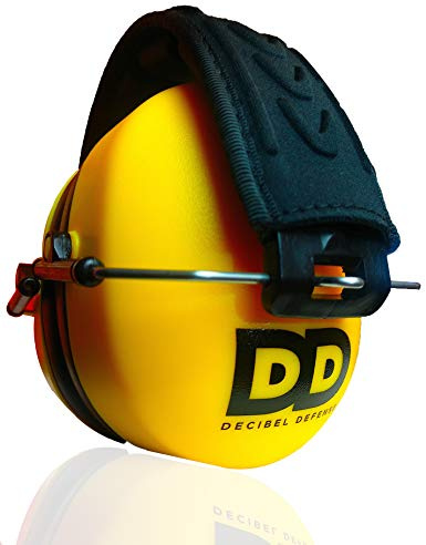 DECIBEL DEFENSE Professional Safety Ear Muffs - 37dB NRR - The HIGHEST Rated & MOST COMFORTABLE Ear Protection for Shooting & Industrial Use - PROFESSIONAL HEARING PROTECTION (SAFETY YELLOW)