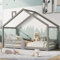 Moimhear Kinderbett, Hausbett 90 x 200 cm, Kleines Hausdesign, Kiefernholz Haus Bett for Kids