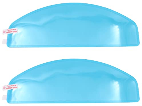 Namvo Film Anti Pluie pour Casque de Moto, 24.5x8.8cm Autocollant de Lentille de Casque Anti-Pluie Film Universel Transparent Imperméable