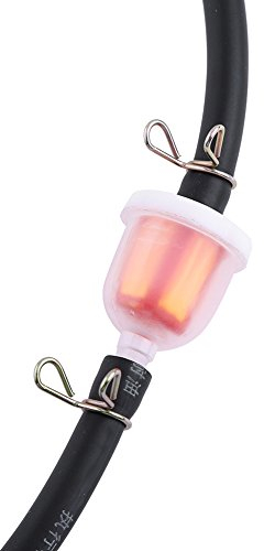 Filtro de gasolina KIMISS para Minimoto + Minicross de 50 2 tiempos, filtro de gasolina en línea, kit de filtro de combustible con clip para tubos y tubo negro transparente