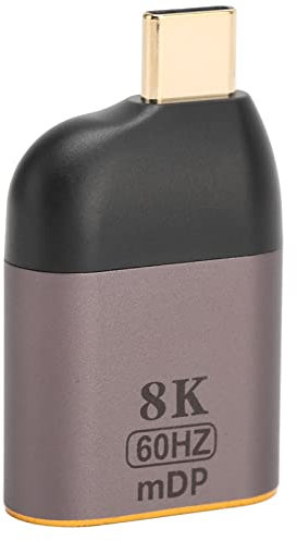 Dpofirs Adattatore da USB Tipo C a DisplayPort 8K a 60 Hz, Adattatore Plug and Play da USB C a Mini DP USB C Maschio a Mini DP Femmina per PC Laptop Tablet