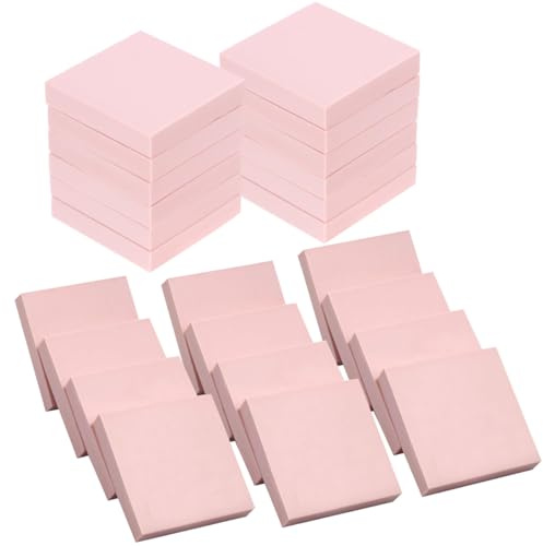 Acidea Lot de 24 Pièces Blocs de Linoléum Souple, Plaque de gravure Carving Block pour Gravure Personnalisée Bloc gommogravure - Rose, moyenne 5 x 5 x 1 cm