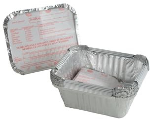 Homéa, Set de 10 Barquettes Aluminium 0,5L 15X12Xh5 cm, Non Attribue, Silver