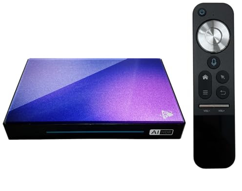 SHYSKY H96 Max M9 TV Box Android 14.0 RK3576 8GB RAM 128GB ROM violett WiFi 6 1000M LAN BT5.4 USB3.0 Unterstützung AV1 4K 60fps H.265 HDR TV Box