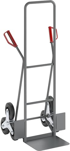 eurokraft | Diable pour escaliers en acier | l x p bavette 350 x 240 mm | force 150 kg