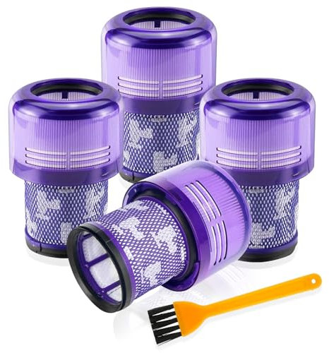 Filter für Dyson V11, 4er-Pack Ersatzfilter für Dyson V11 SV14 SV17 SV22 Absolute Animal Extra Pro Torque Drive Staubsauger, Ersatzteil Nr. 970013-02