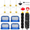 Kit d'accessoires de pièces de rechange pour iRobot Roomba Série 600 – 692, 675, 677, 671, 694, 614, 691, 670, 615 – aspirateur robot,1 brosse principale,4 filtres,6 brosses latérales,1 roue pivotante